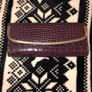 Faux Croc Clutch